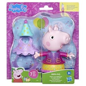 NIB 6” Peppa Pig Dress Up Celebration Toy Figure, Hasbro